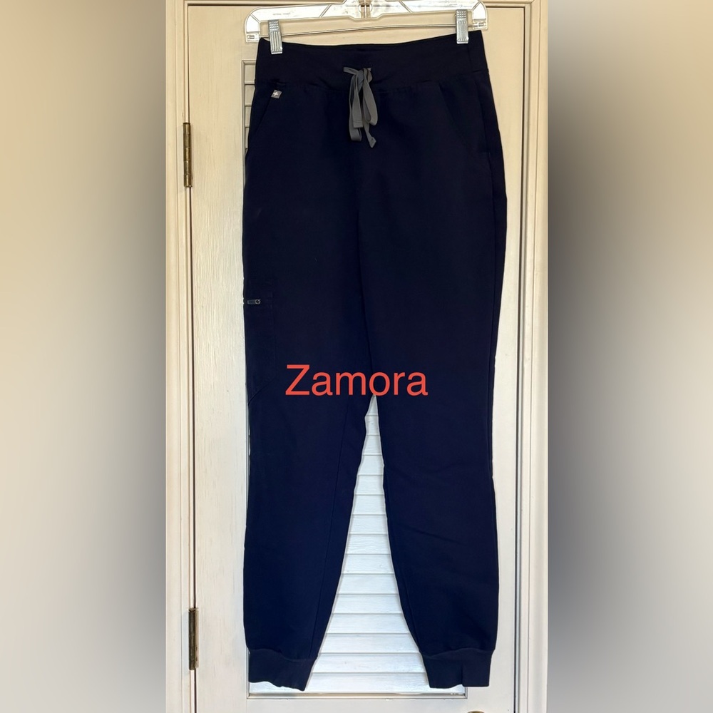 Figs Women's Navy Zamora Jogger Pants (Small)